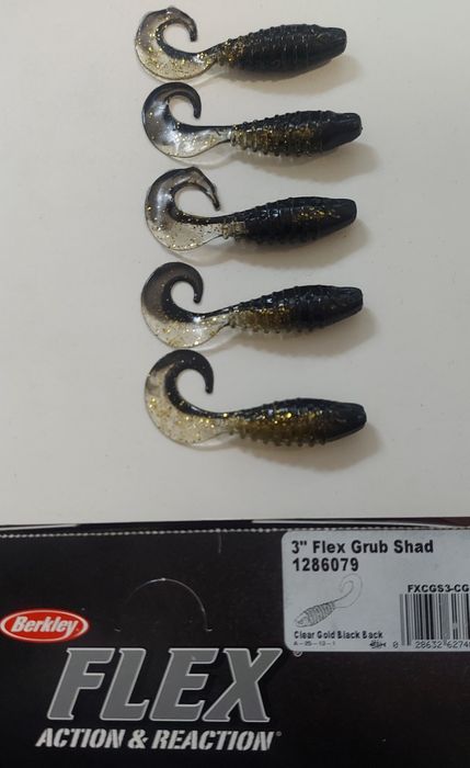 Przynęta Berkley Flex Grub Shad 3" 7,5 cm  -  15 sztuk
