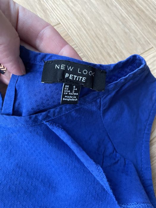 Chabrowa Bluzka z odkrytymi ramionami bawelna 100%