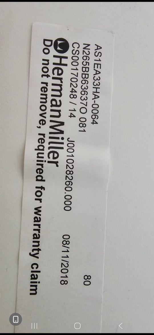 Promoção Cadeira HERMAN MILLER