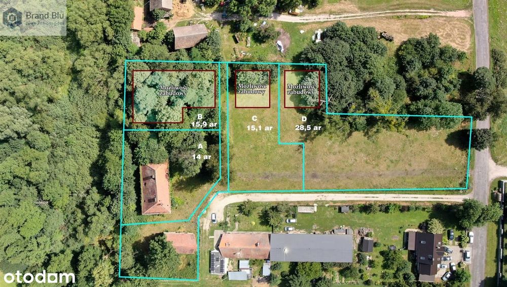 Działka budowlana 1589m2 Siekierowice Oleśnica