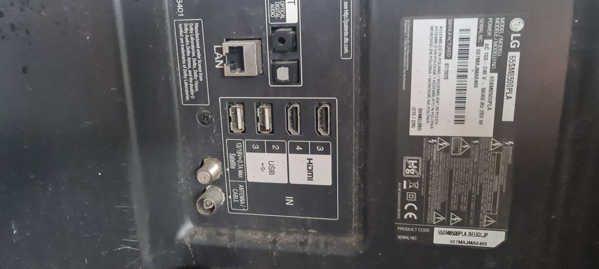 Tv LG 65 sm8500pla