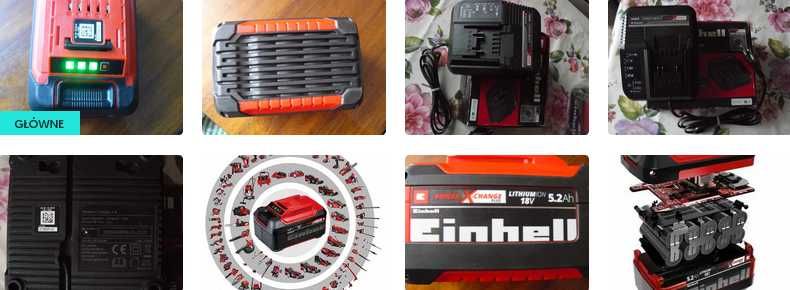 Akumulator Einhell wraz z ładowarką 5.2 amp. o dużej pojemności