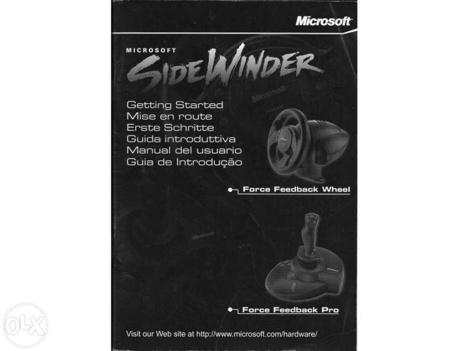 Volante e Pedais Microsoft