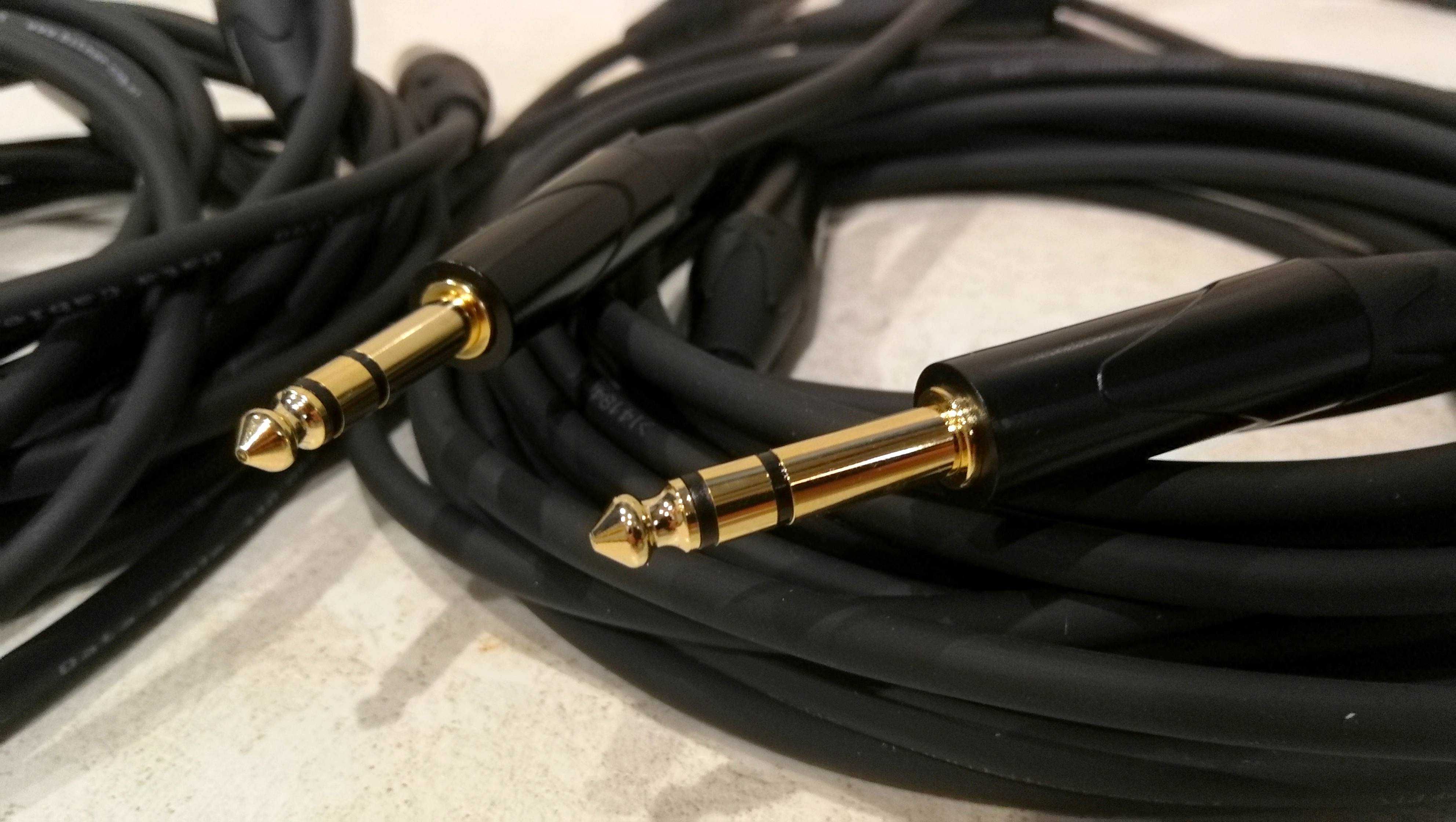 Kabel JACK TRS 6,3mm JACK-JACK symetryczny przewód audio 10m