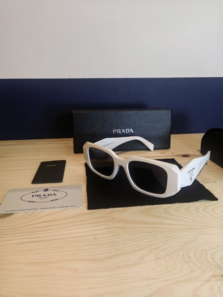 Prada okulary przeciwsłoneczne unisex białe