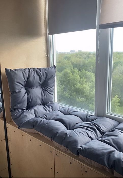 Подушки матрас на підвіконня крісло кокон Качелі лавки піддони Oxford