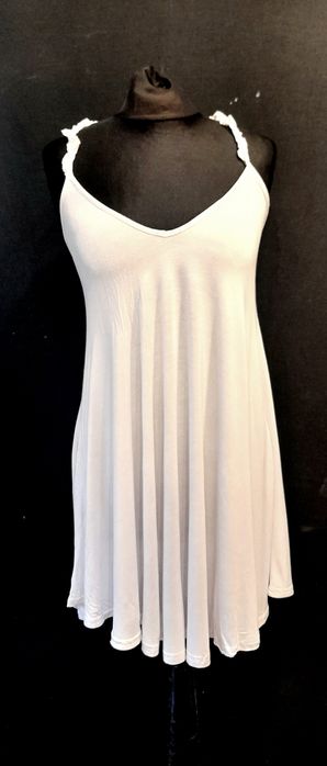 komfortowa koszulka nocna sukienka mini wiskoza lato 34 xs 36 s