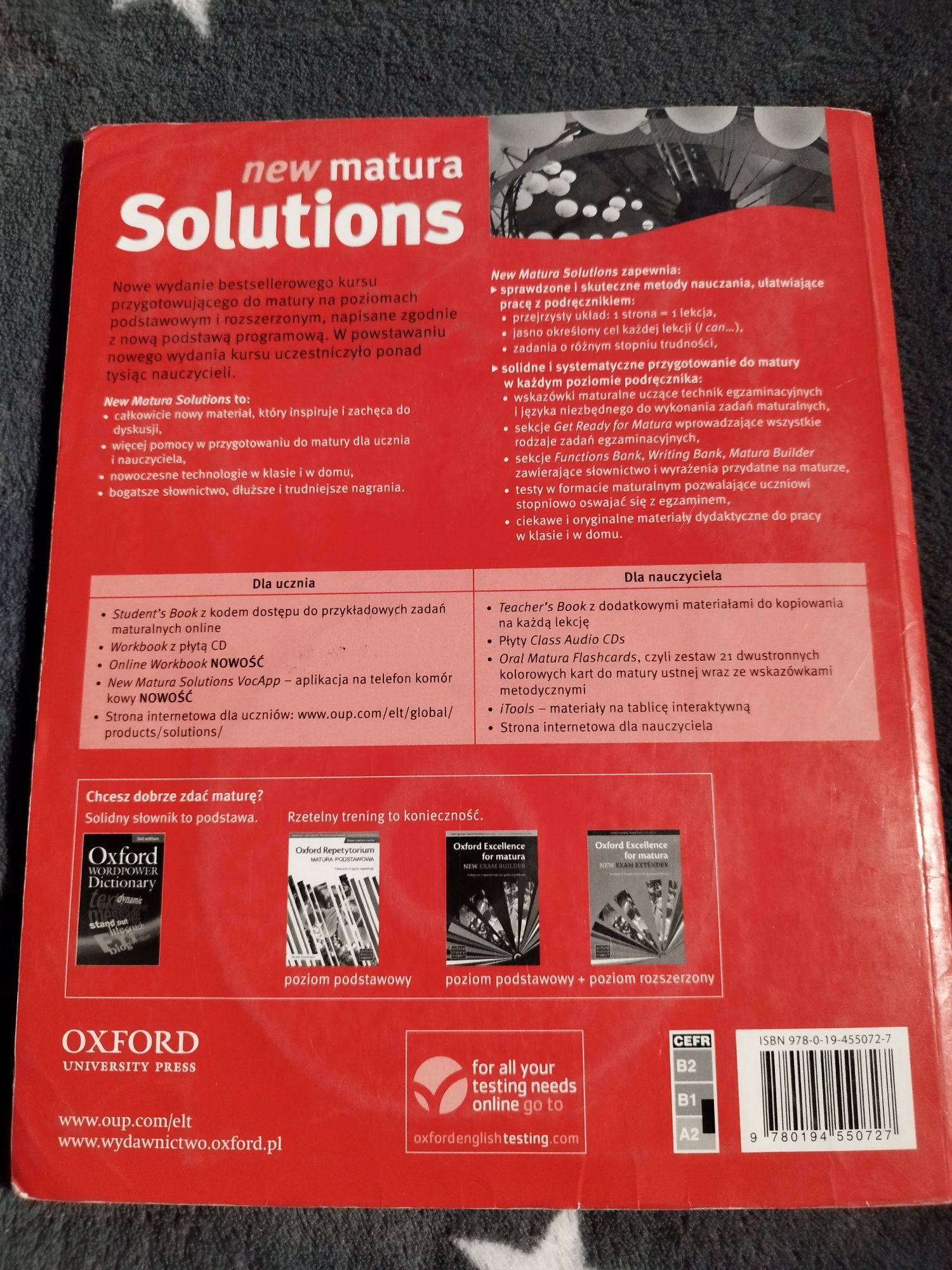 Kurs do matury new matura Solutions Oxford + ćwiczenia
