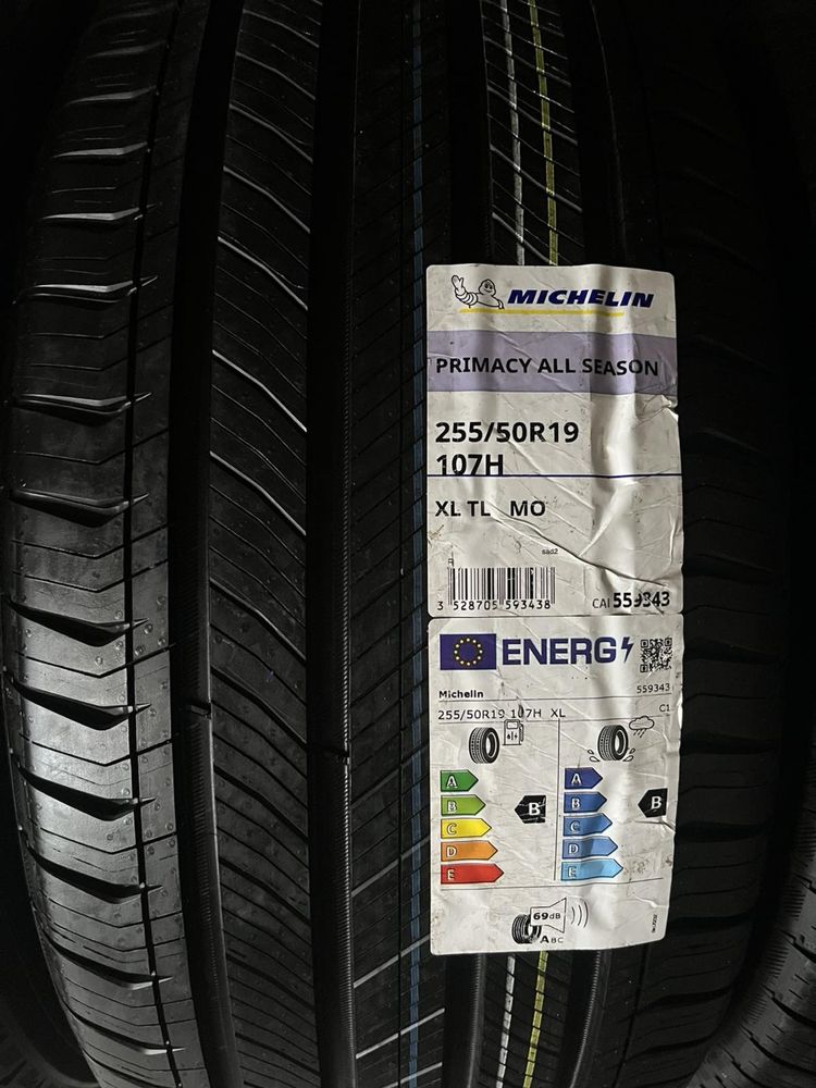 255/50/19 R19 Michelin Primacy All Season 4шт нові