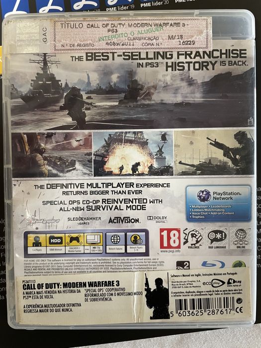 Call of Duty Modern Warfare 3, PlayStation 3