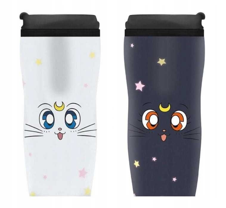 SAILOR MOON Czarodziejka Z Księżyca Kubek Podróżny LUNA & ARTEMIS 350