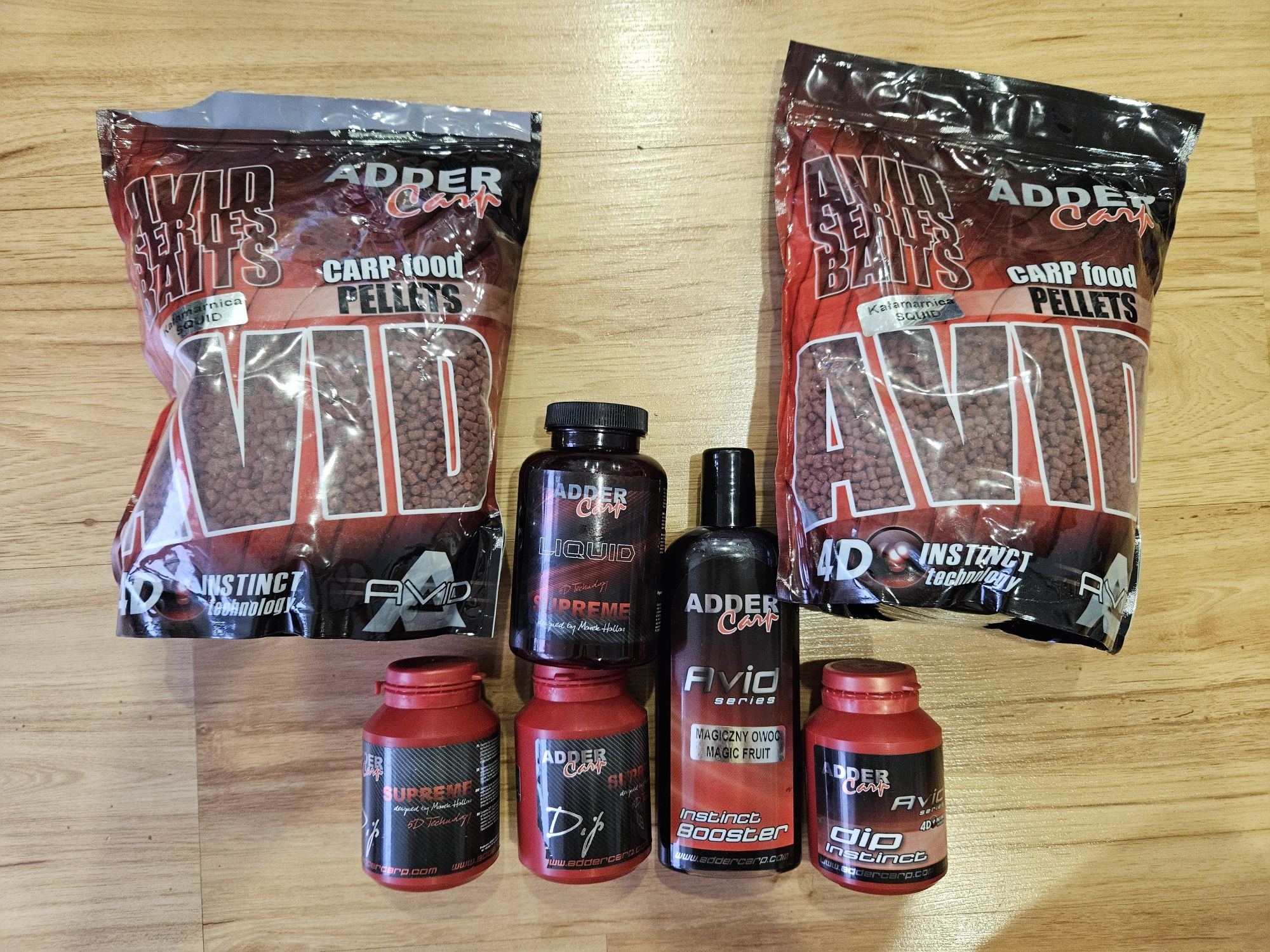 Zestaw adder carp pellet, liquid, dip, booster