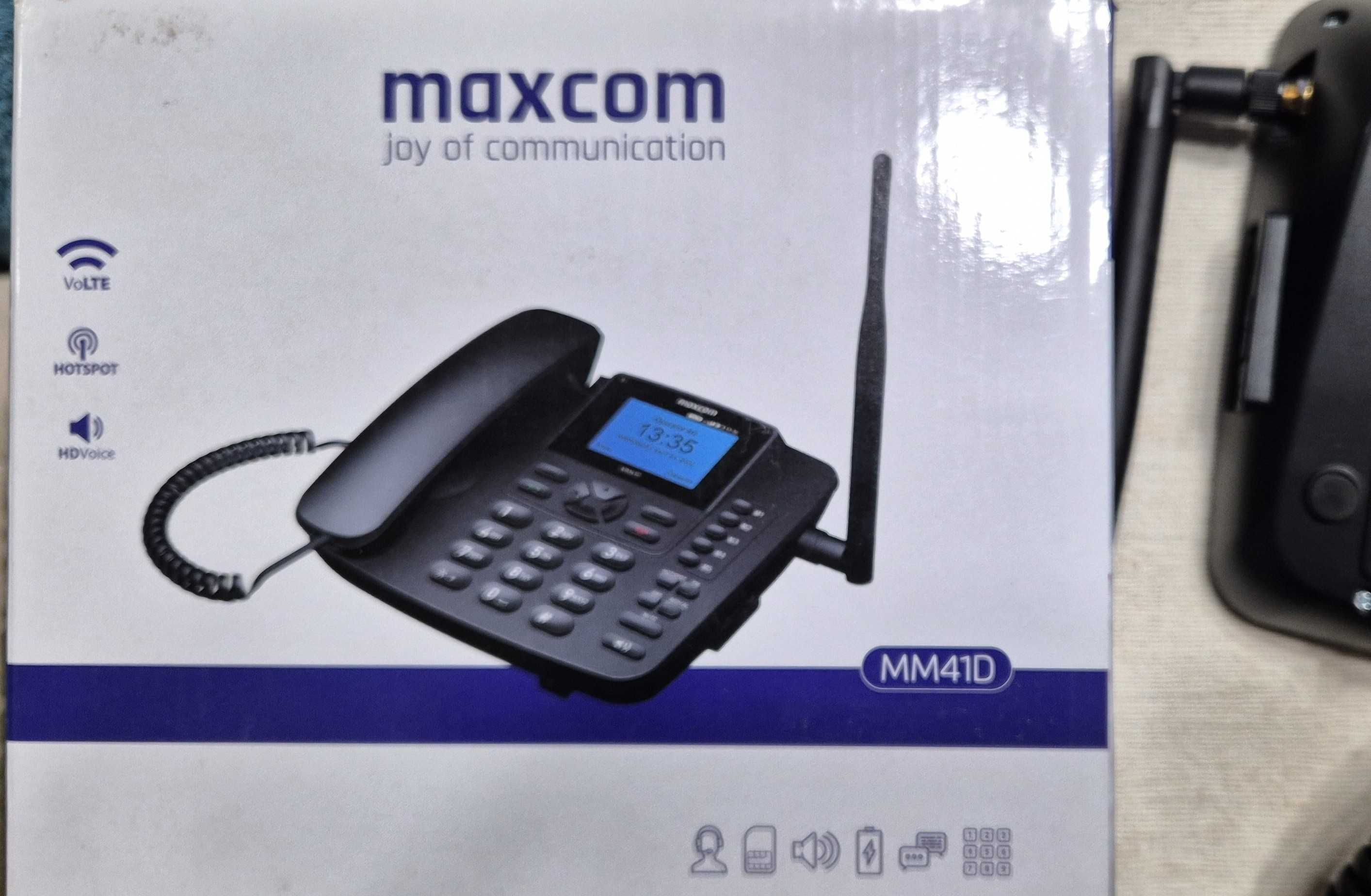 Telefone Fixo GSM - Cartão SIM 4G - Maxcom MM41D