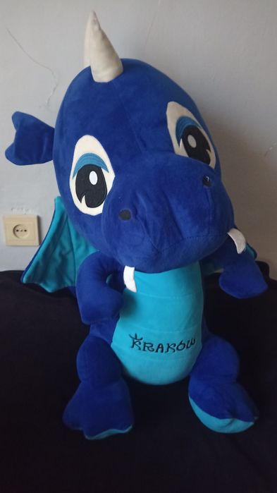 Maskotka Dinozaur smok niebieski  - 60cm!!