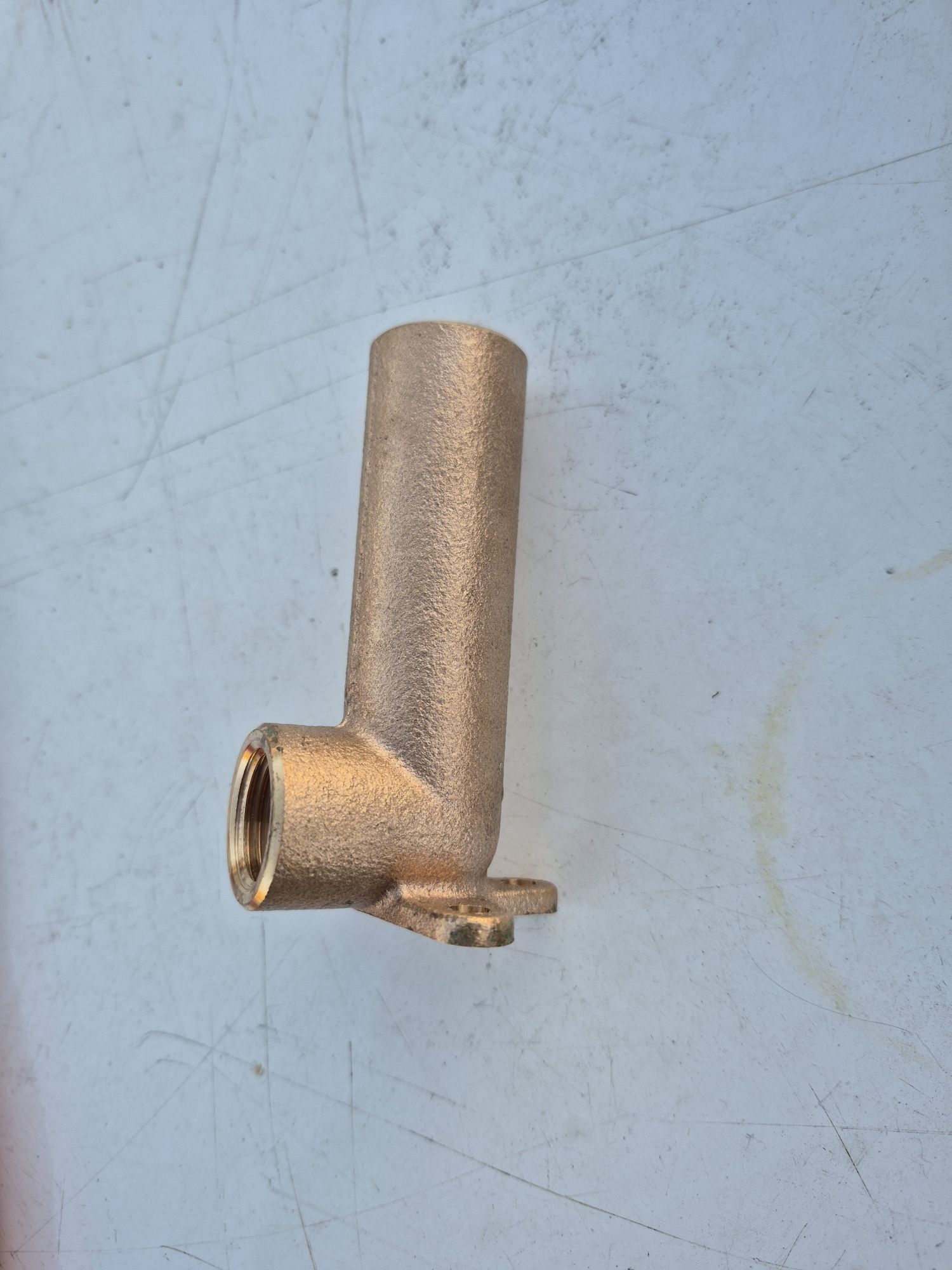 Kolano z łapami mosiężne 3/4 ,przedłużone 9 cm