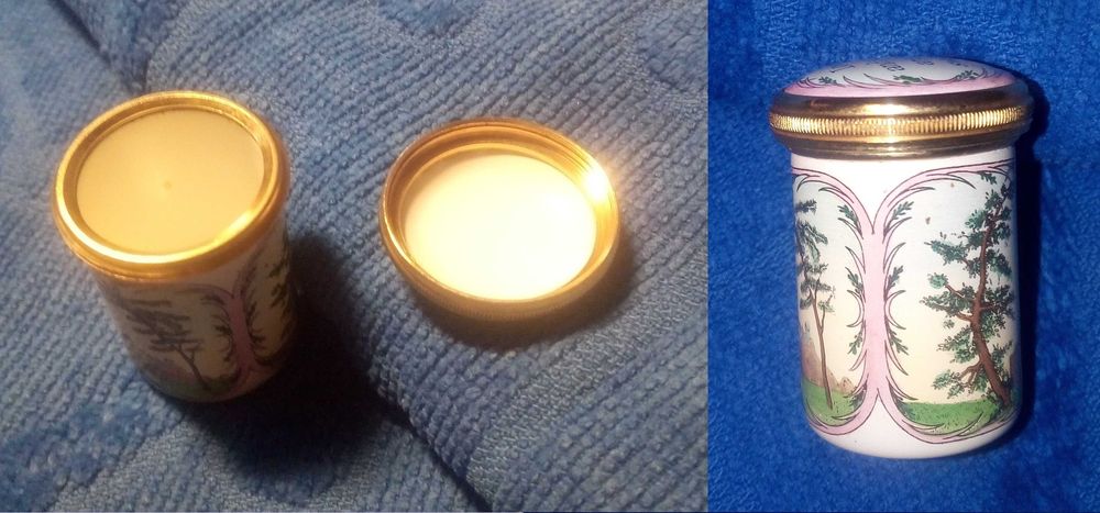 Caixinha de rosca artesanal Halcyon Days Enamels «Love and scandal...»