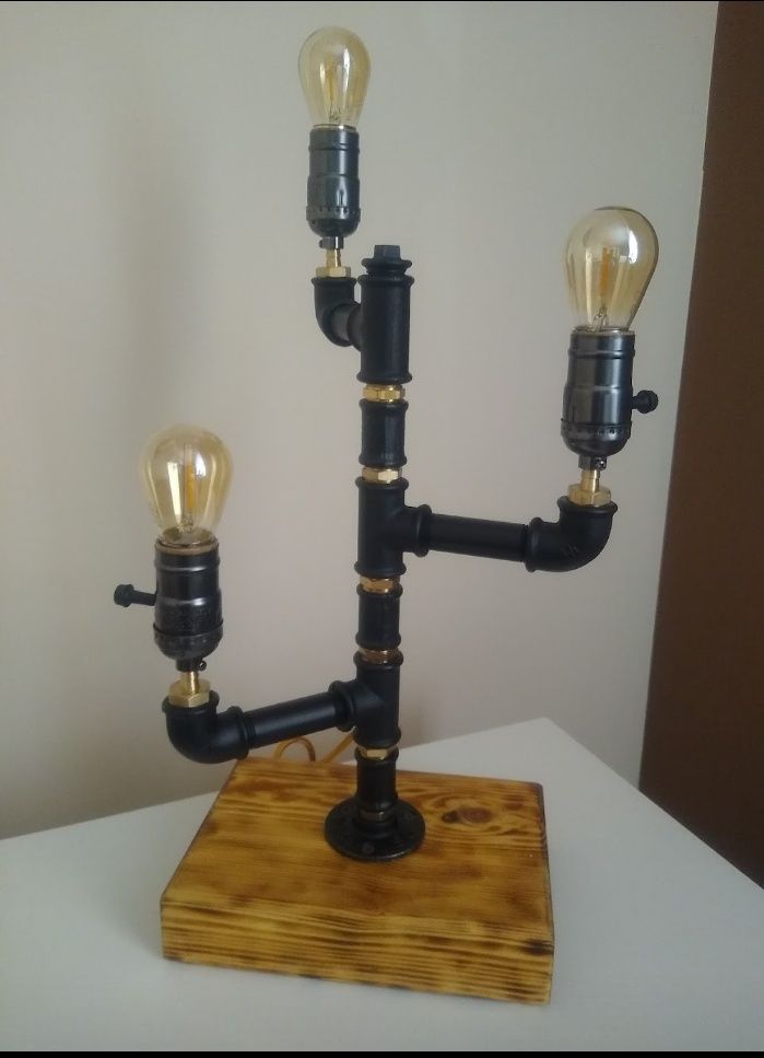 Lampka nocna loft edison