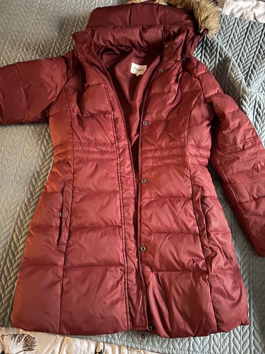 Kurtka zimowa Wrangler damska rozmiar M czerwona bordowa