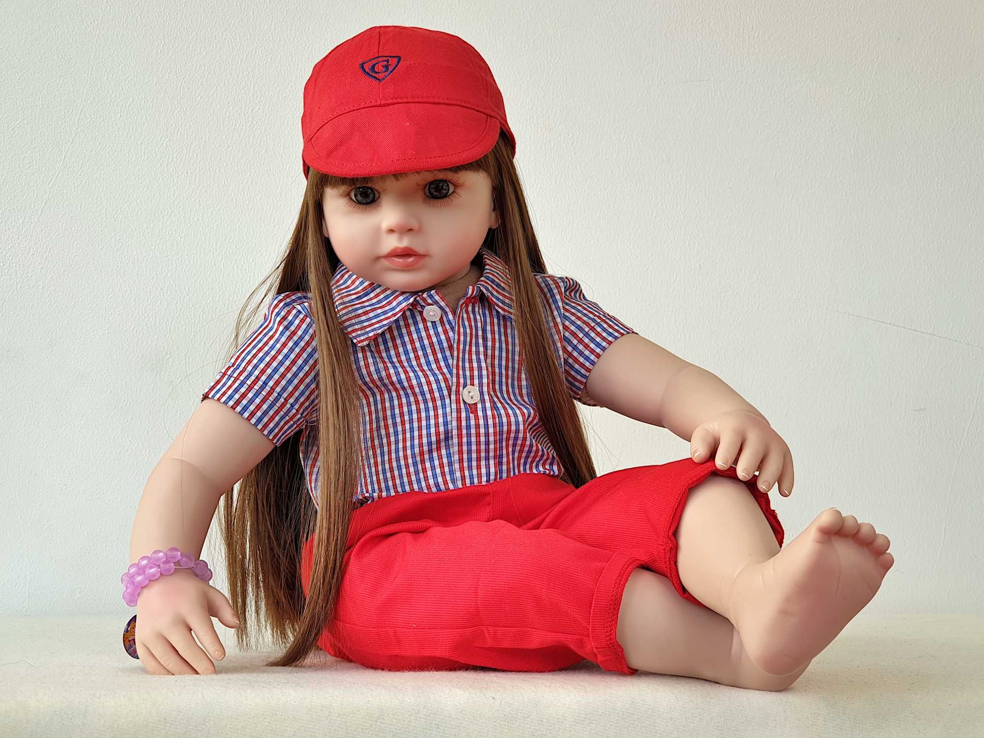 Bebe reborn boneca com caixa de acessórios presente natal para meninas