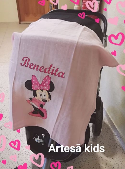 Fraldinha pintada á mão