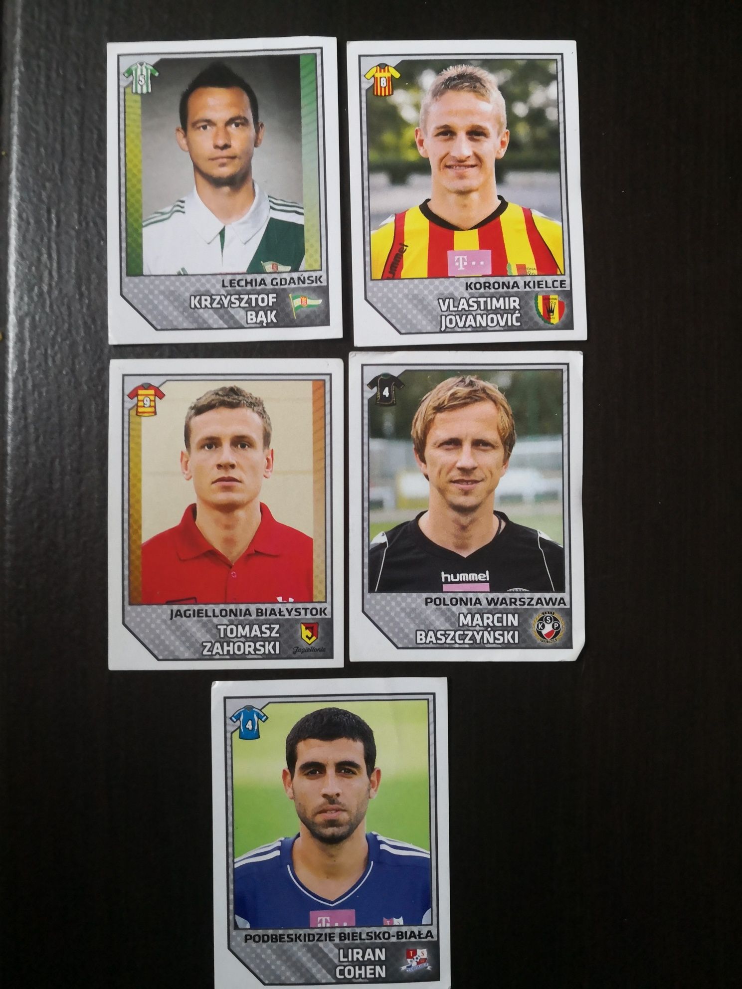 Naklejki Panini Ekstraklasa 2013, 5 szt.