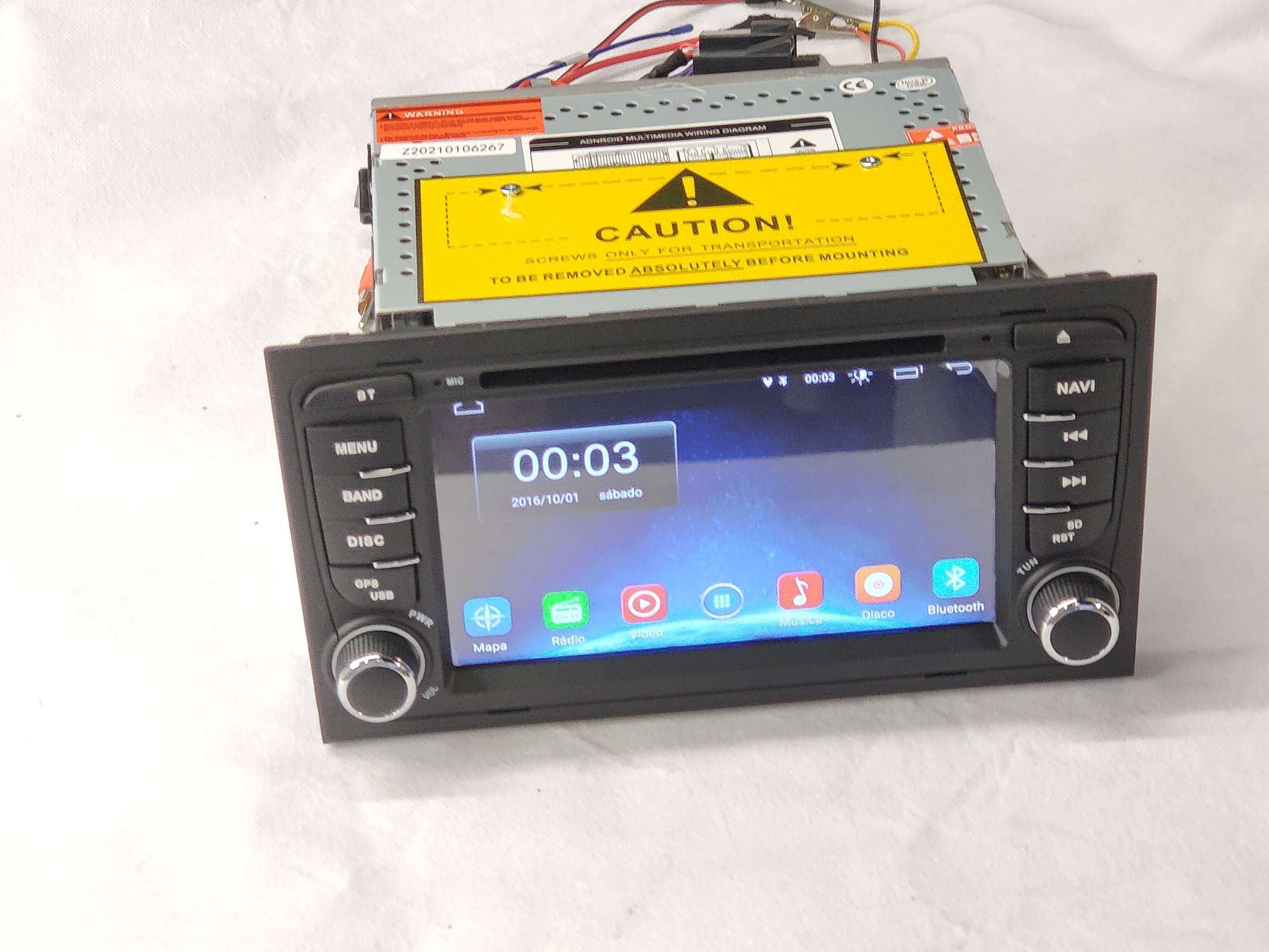 Radio 2 DIN Android Audi A4 - B6 B7 2GB RAM RDS DVD - Novo Garantia