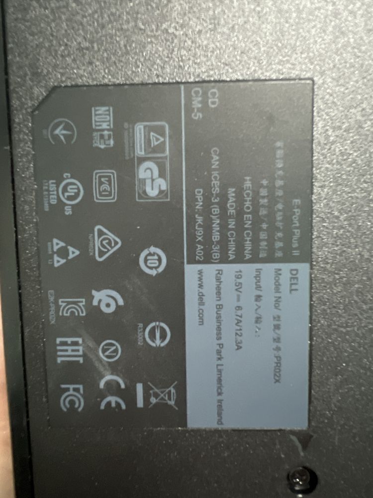 #305 stacja dokująca DELL PR02X do laptopa