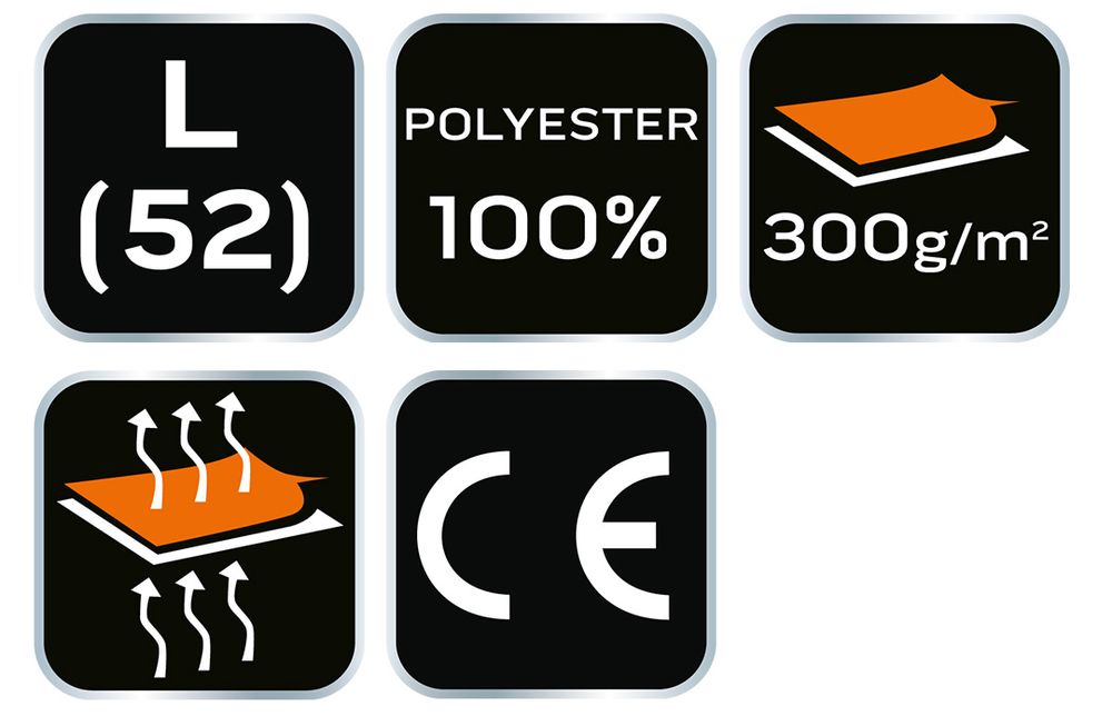 Bluza polarowa, czarna, rozmiar L/52