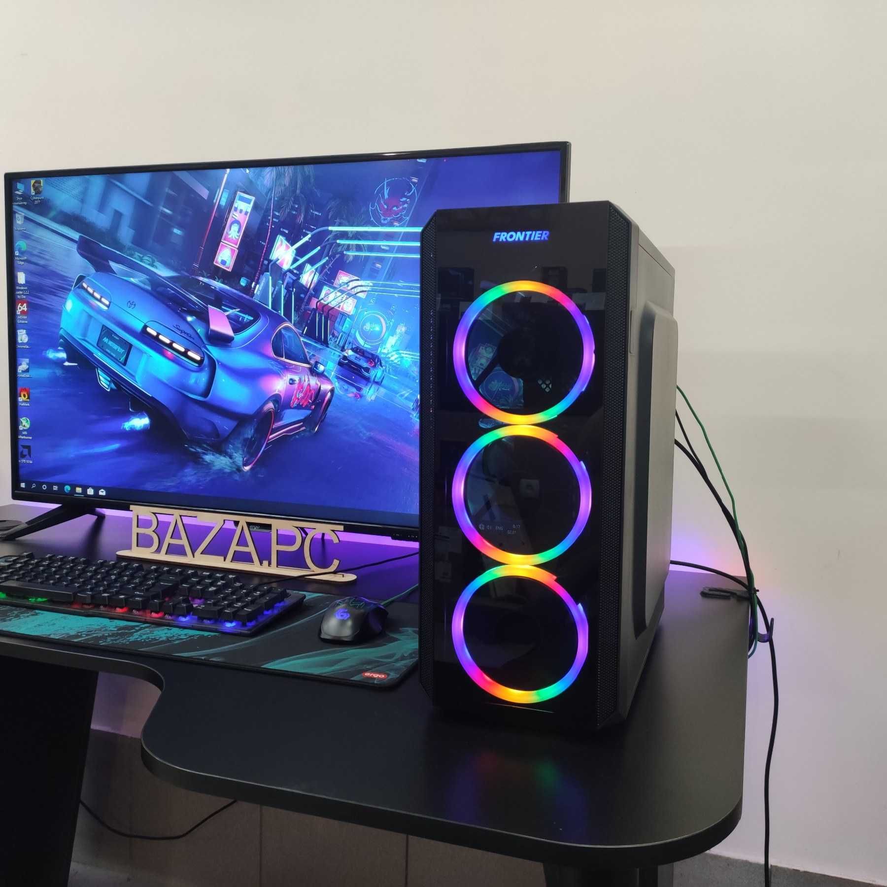Компютер Новый Ryzen 5 4500, 16GB DDR4, Gigabyte RX 570, SSD 512GB m2
