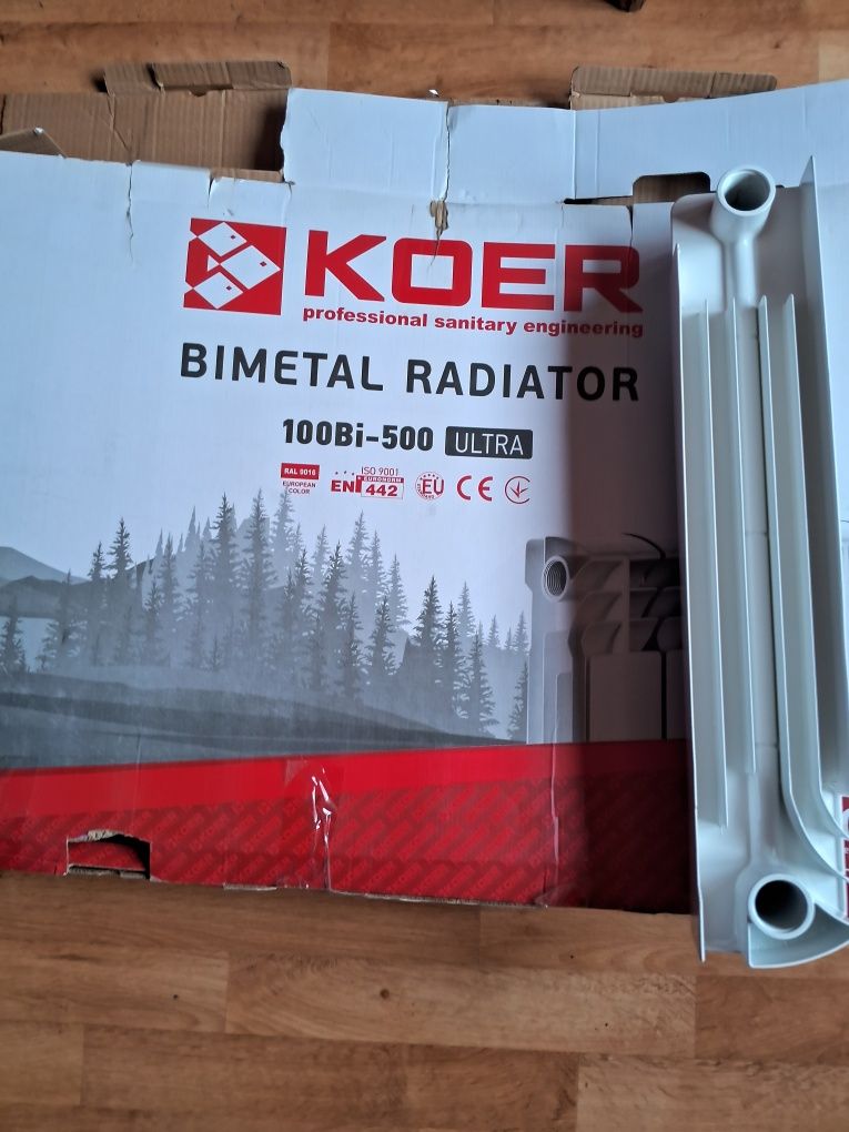 Секция радиатора отопление,батареи биметал Koer ultra