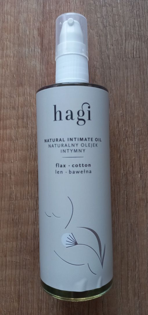 HAGI naturalny olejek intymny bawełna len wegański