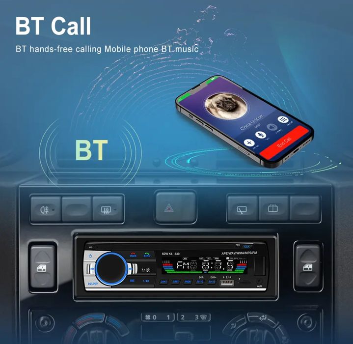 Rádio JSD530 1din Bluetooth Dual USB FM Novo