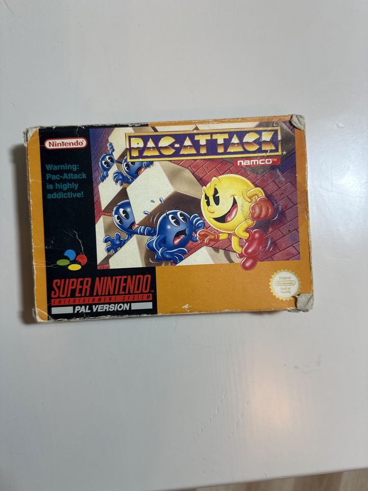 Pac-Attack Namco Nintendo SNES Pal Version