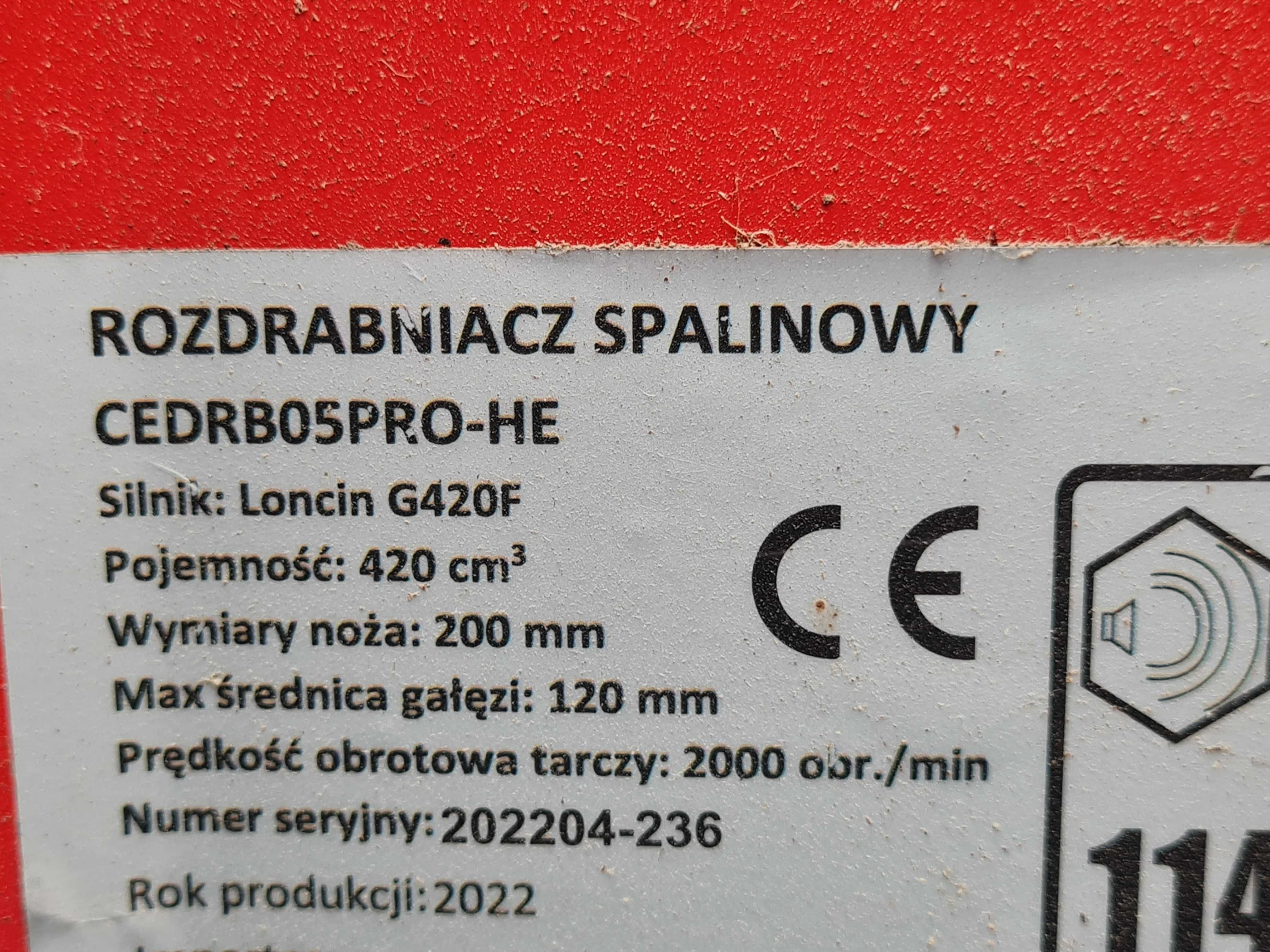 RĘBAK Rozdrabniacz spalinowy Cedrus RB05PRO-HE