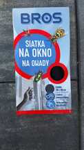 Siatka na okno na owady Nowa Czarna z taśmą 130x150