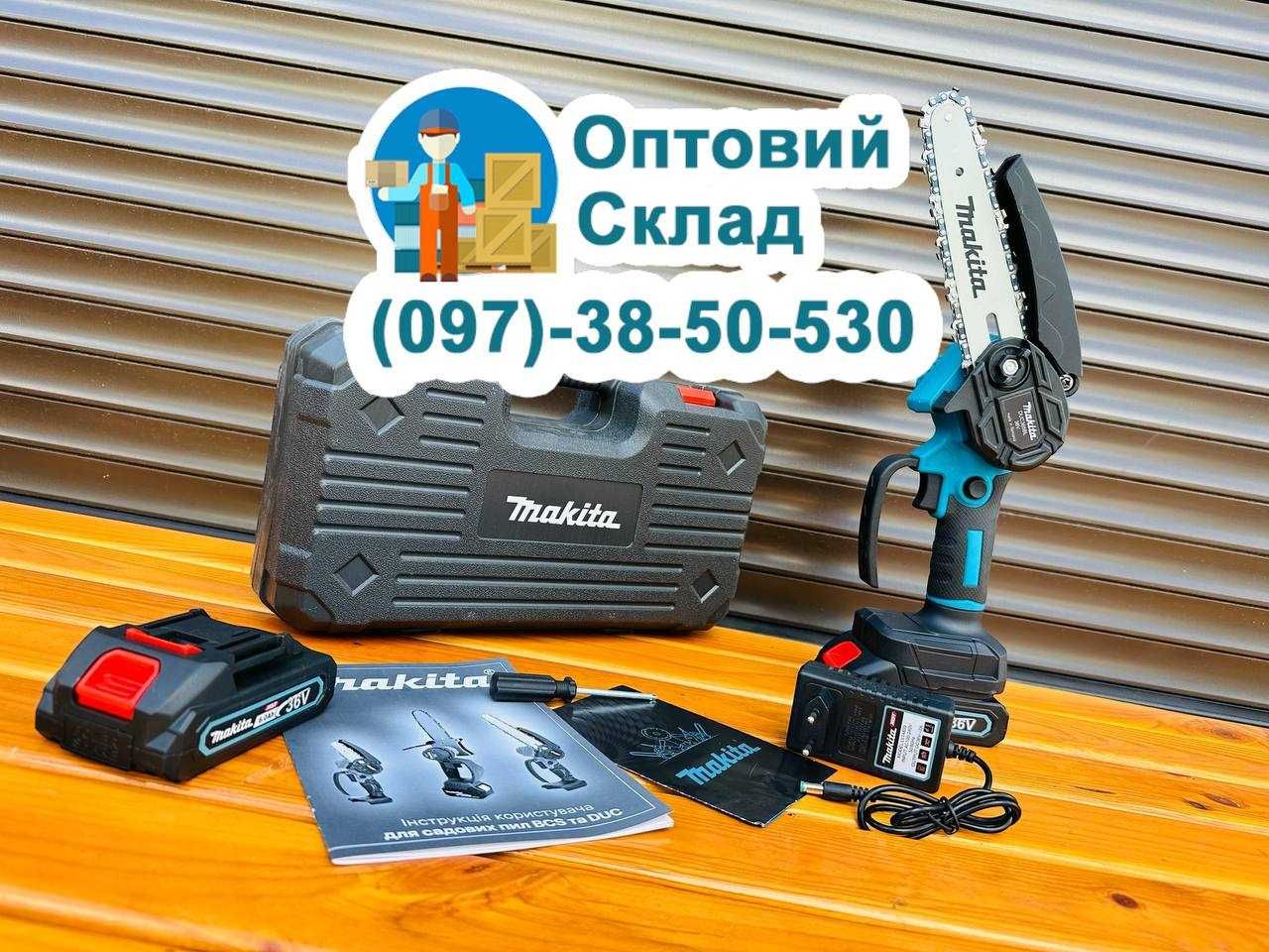 Акумуляторний Сучкоріз Makita DUC365 Міні пилка Гілкоріз 15см 36В-6Ач