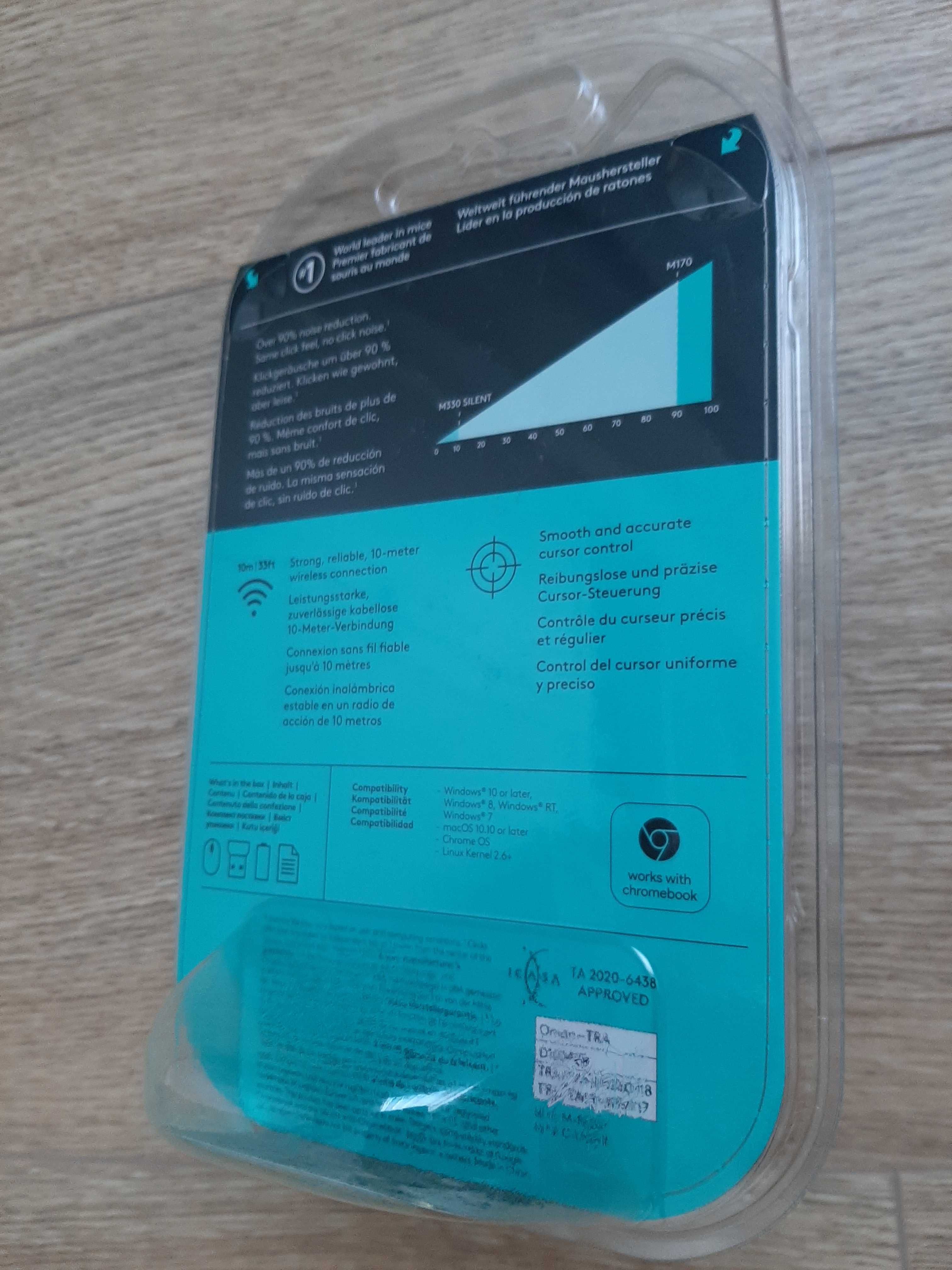 Mysz bezprzewodowa Logitech M330 Silent Plus - nowa zapakowana