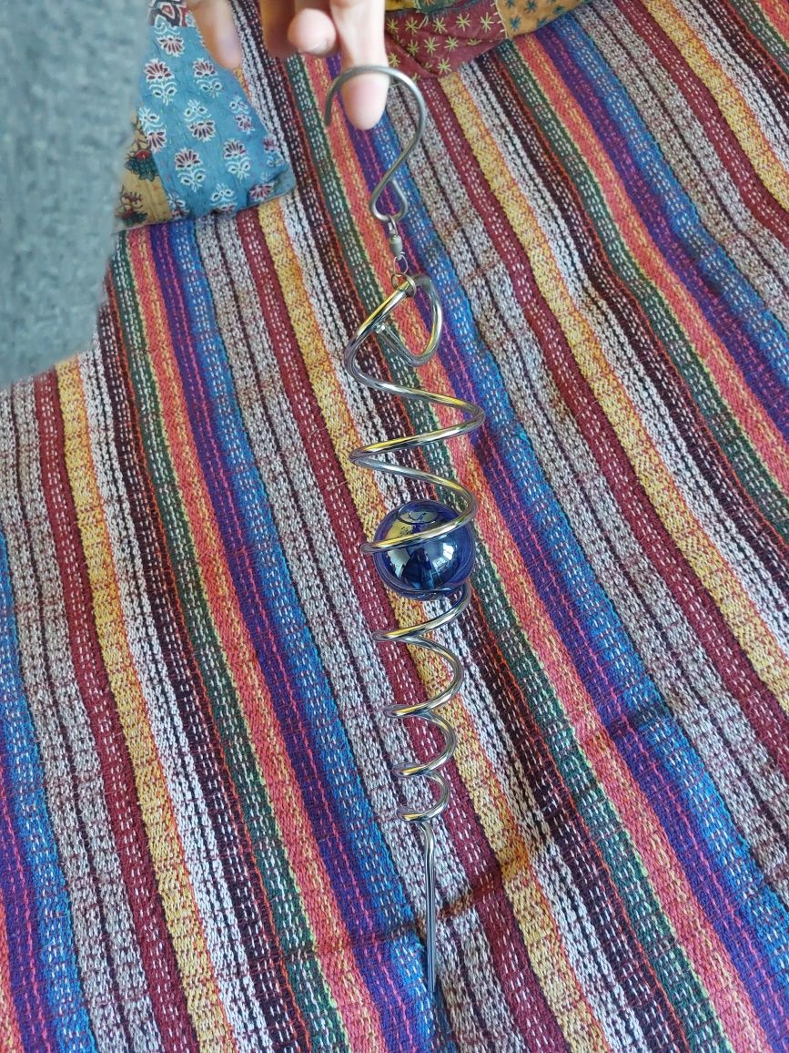 Pendente vidro e metal
