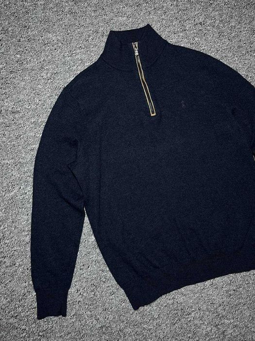 Жіноча кофта пуловер 1/4 zip RALPH LAUREN - 100% MERINO Wool - M
