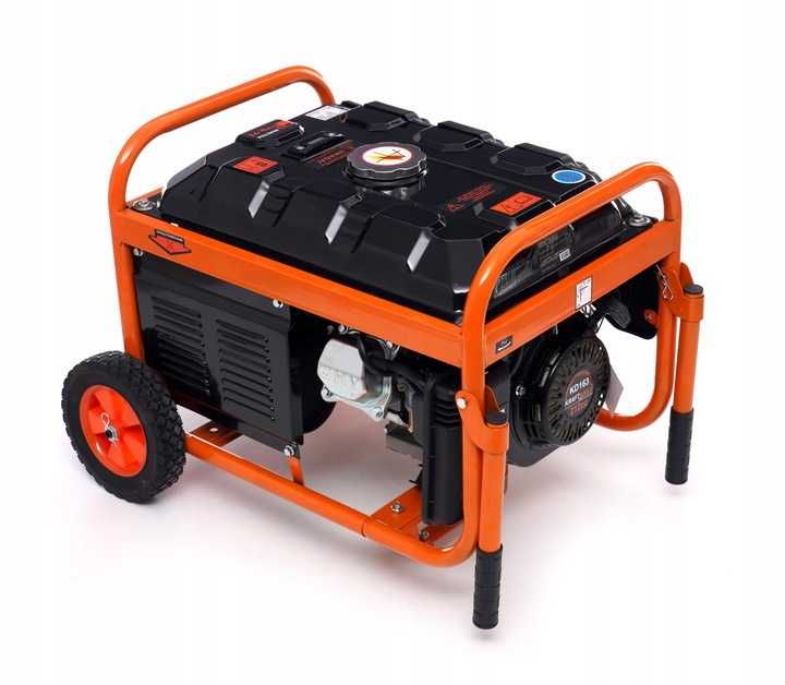 Agregat Prądotwórczy 5200W 7KM 400V MIEDŹ Rozrusznik Na Kołach SKlep