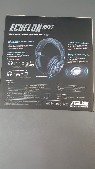 Headset Gaming ASUS Echelon Navy