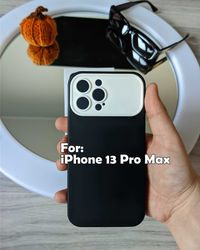 Чохол Dark White для iPhone 13 Pro Max Чехол захист камери