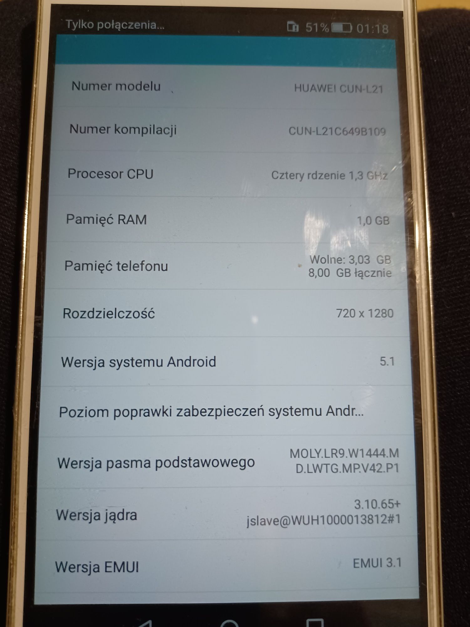 Telefon Huawei CUN -L21