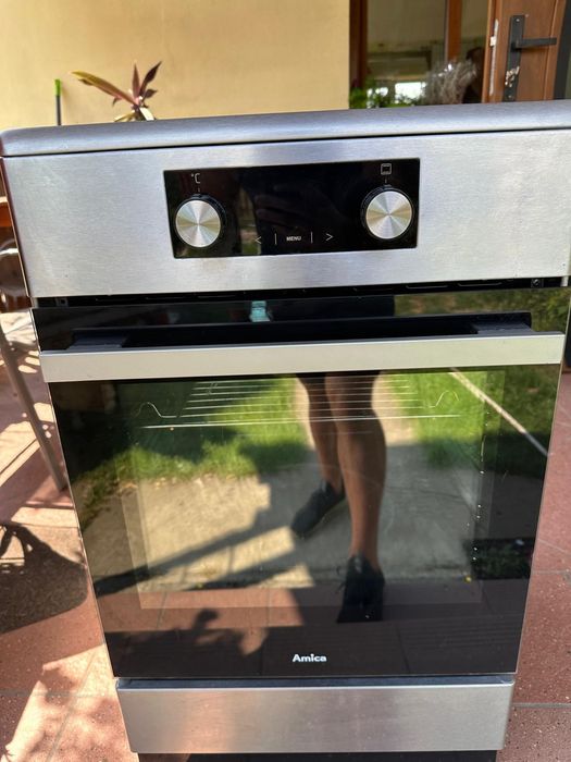 Kuchnia elektryczna Amica – indukcja + piekarnik z parą – stan bardzo