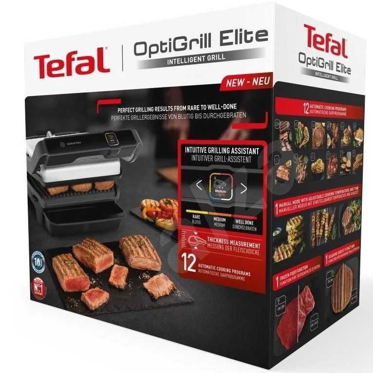 Гриль TEFAL OptiGrill+ GC750D30 Серия «ELITE» 12 программ Original NEW