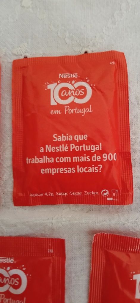 Pacotes de açúcar, Nestlé 100 anos em Portugal