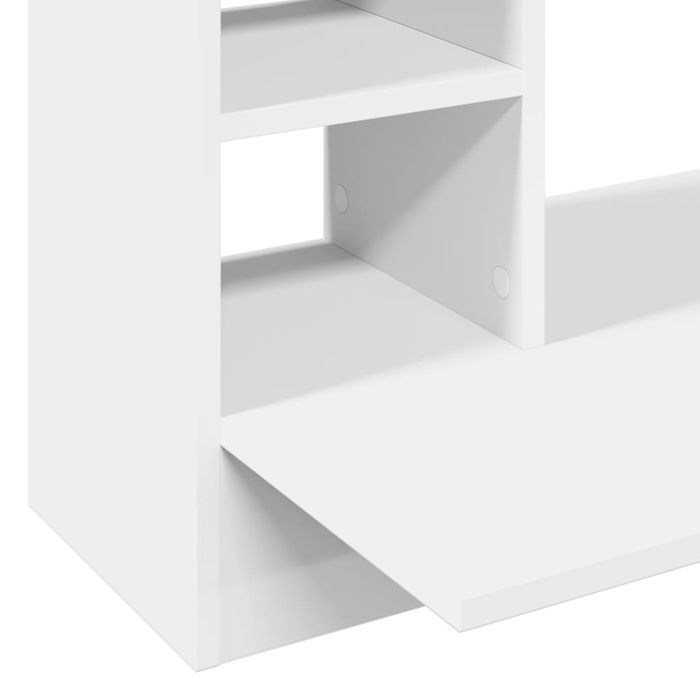 Vidaxl Biurko Wiszące, Białe, 105X48X75 Cm, Materiał Drewnopochodny
