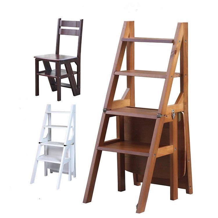 składane krzesło drabinka drewniane solidne stołek