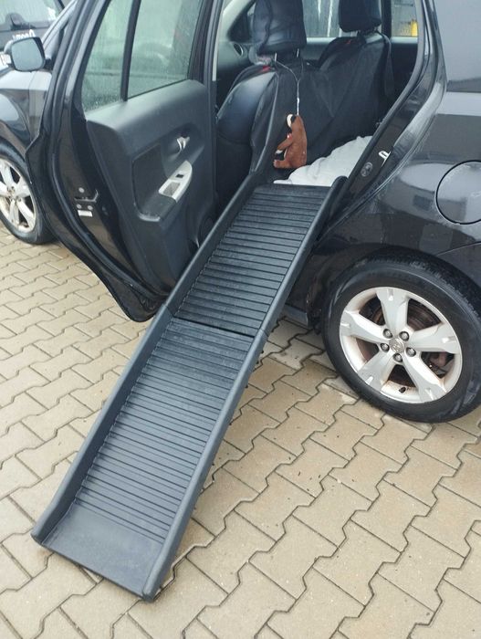 NOWA RAMPA dla dużego psa do samochodu, schodki, platforma