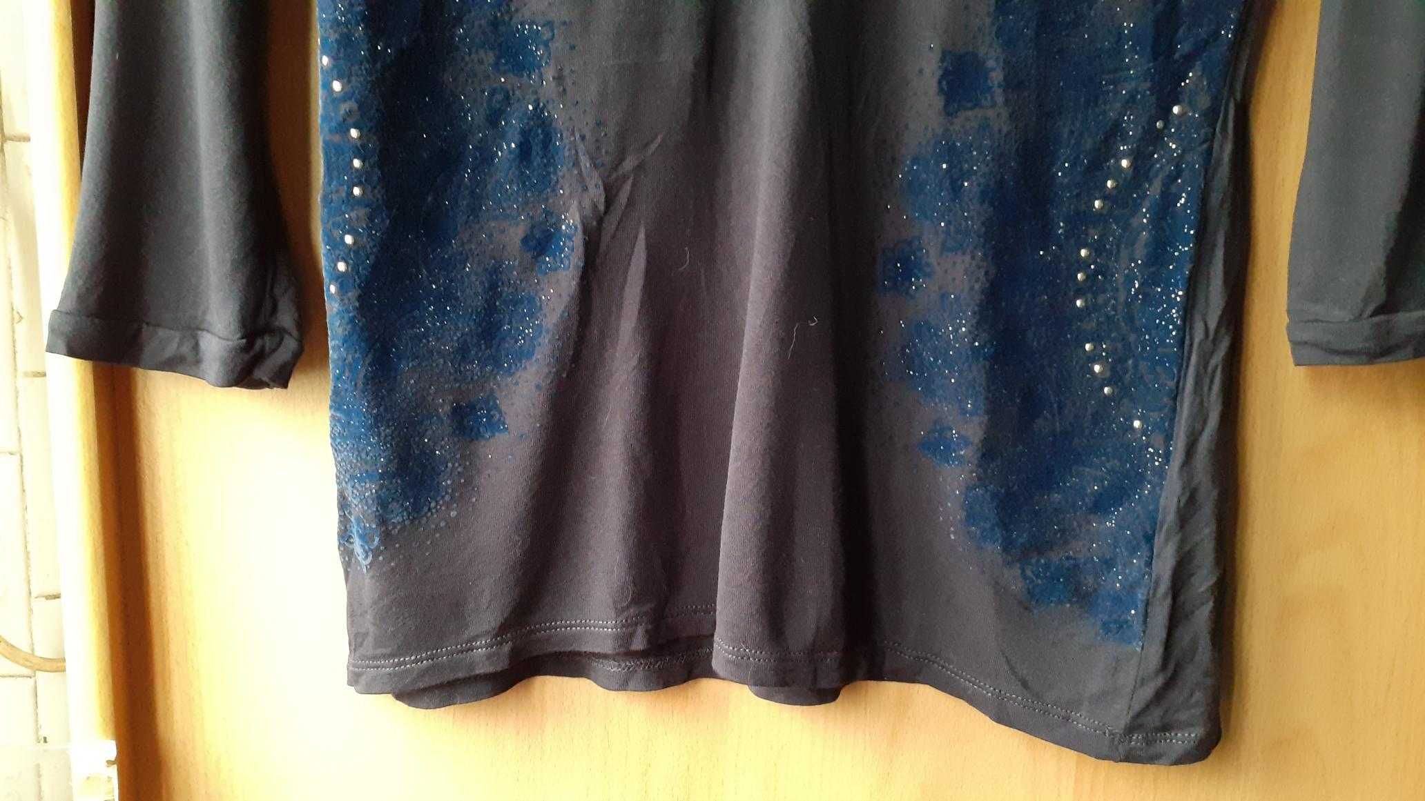 Blusa azul desigual XS